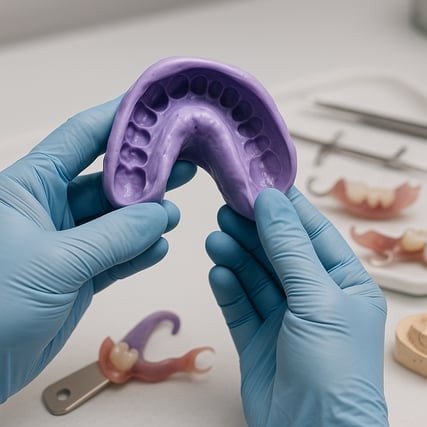 accurate impression for flexible partials