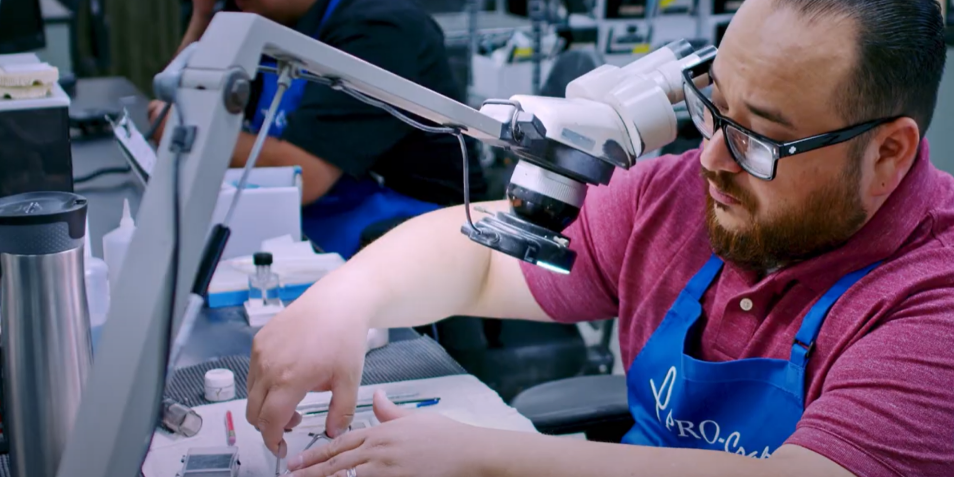 custom dentures being made in PRO-Craft dental lab in Murrieta, CA